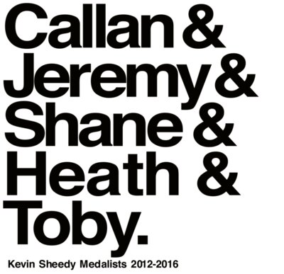 sheedy medalists2016