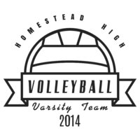 Volleyball Template DNT001 BW