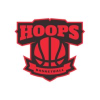 Hoops Basketball logo template 