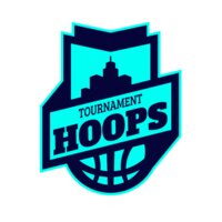 Hoops Tournament Basketball logo template