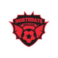North bats Tournament Soccer logo template