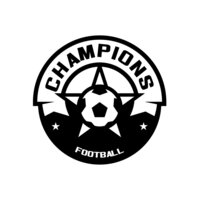 Champions Football logo template