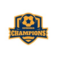 Champions Summer Soccer logo template